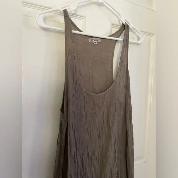 Cecico taupe tunic M - Picture 4 of 4